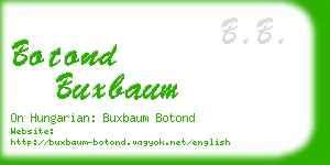 botond buxbaum business card